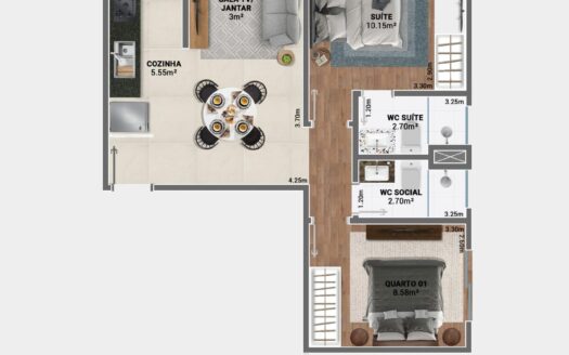 VENDO AGIO APARTAMENTO SONATA